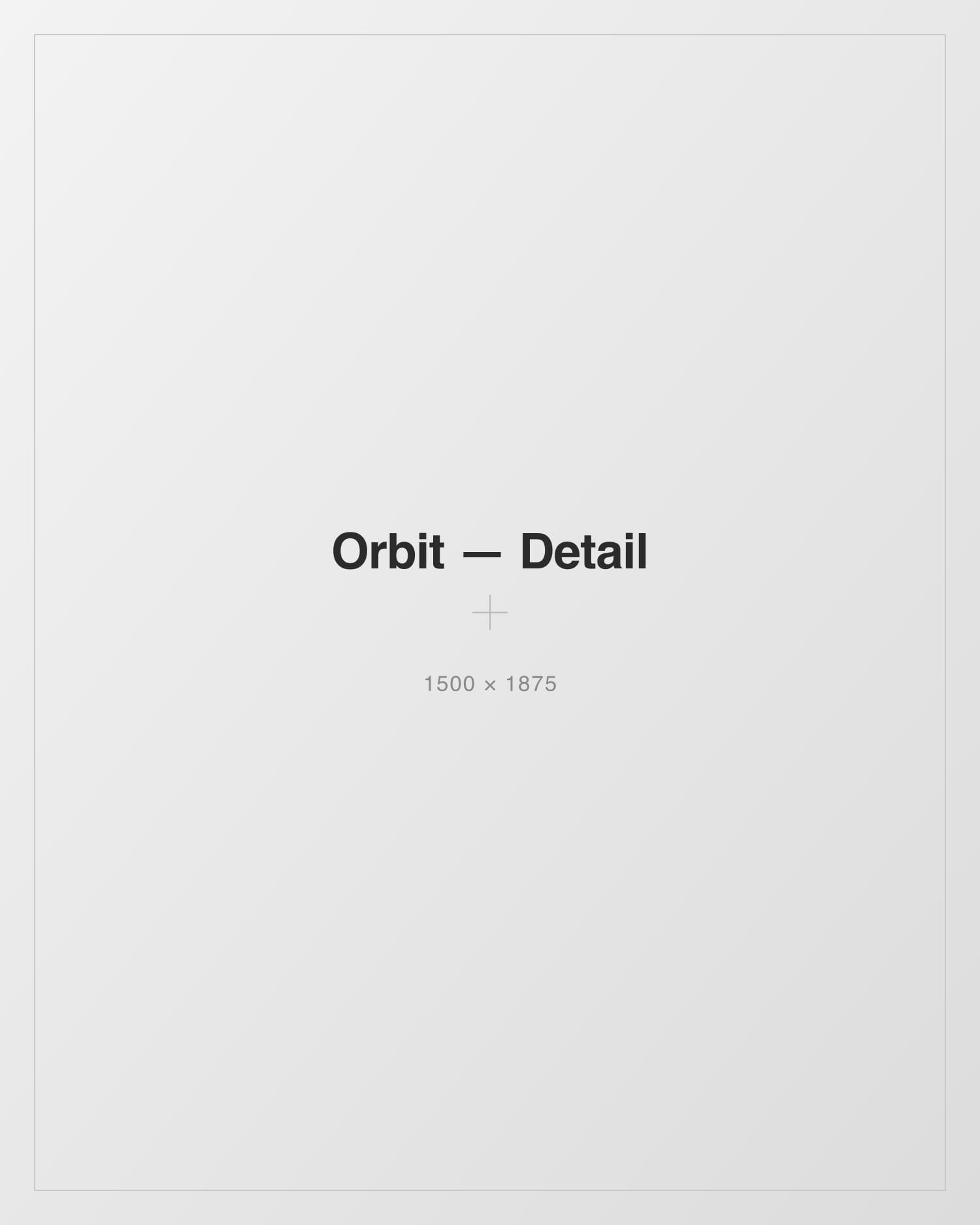 Orbit — detail of the focus card