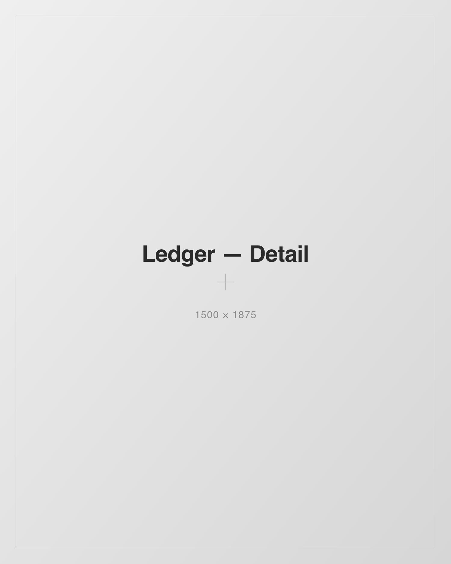 Ledger — spending detail